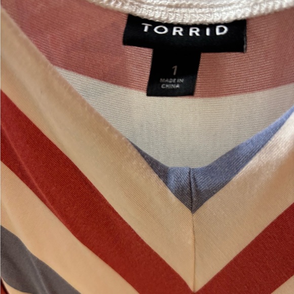 Torrid Striped Tiered Maxi Dress - Picture 8 of 10